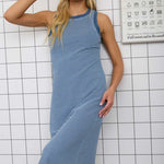 Washed Denim Blue Tank Dress - The Nines