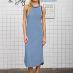 Washed Denim Blue Tank Dress - The Nines