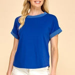 Ribbed Trim Top - 5 Colors! - The Nines