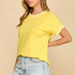 Ribbed Trim Top - 5 Colors! - The Nines