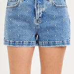 Risen Polka Dot Embroidered Shorts - The Nines