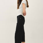 Blue Striped Ribbed Short Sleeve - The Nines