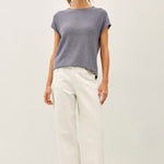 Knit Lightweight Sweater Tee - 2 Colors! - The Nines