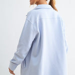 French Terry Snap Button Shacket - 2 Colors! - The Nines
