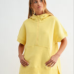 Malibu Summit Yellow Glow Short Sleeve Half Zip Hoodie - The Nines