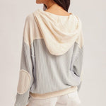 Dusty Blue Gauze & Waffle Lightweight Jacket - The Nines