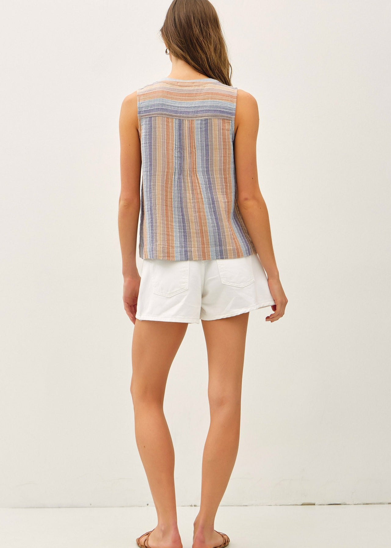 Multicolor Gauze Top - The Nines