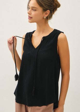 Linen Blend Swing Tank - 2 Colors! - The Nines
