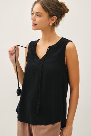Linen Blend Swing Tank - 2 Colors! - The Nines