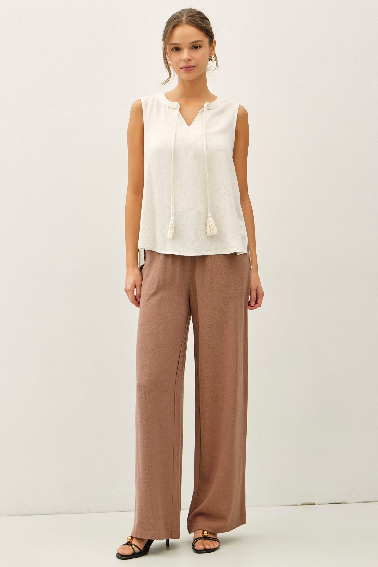 Linen Blend Swing Tank - 2 Colors! - The Nines