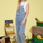 Washed Denim Overalls - The Nines