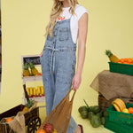 Washed Denim Overalls - The Nines