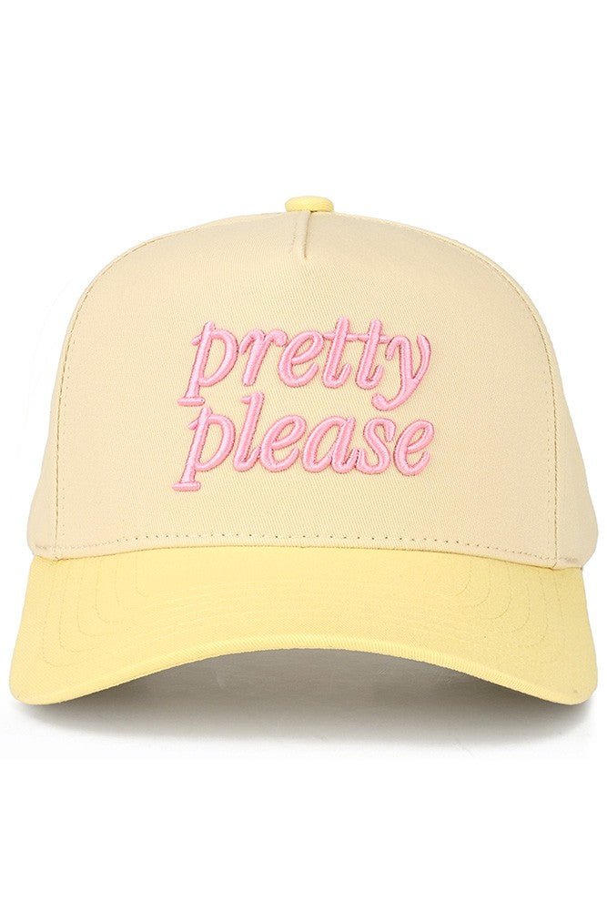 "Pretty Please" Butter Yellow Hat - The Nines