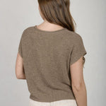 Mocha Sleeveless Summer Sweater - The Nines