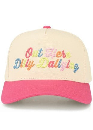 "Out Here Dilly Dallying" Pink Hat - The Nines