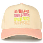 "Sunrise Sunburn Sunset Repeat" Hat - The Nines