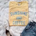 Floral "Sunshine & Coffee" Butter Tee - The Nines