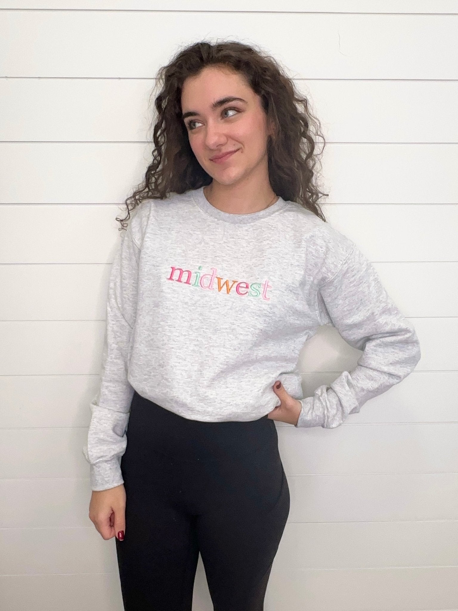 Nines Exclusive Midwest Embroidered Sweatshirt - The Nines