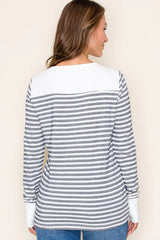 Striped Thumbhole Top