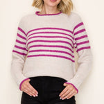 Pop of Color Magenta Sweater - The Nines