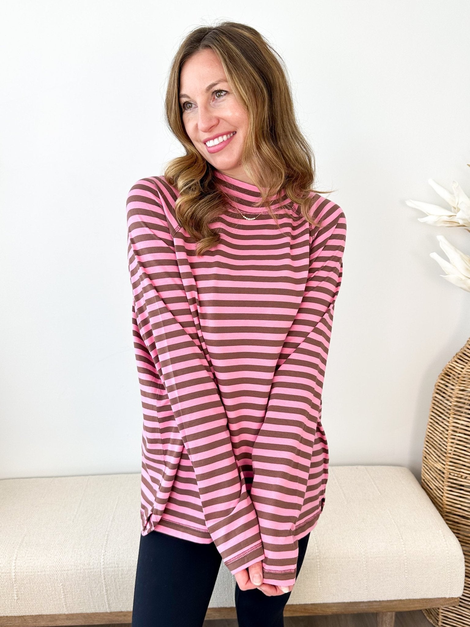 Coco Crush Striped Mockneck - The Nines