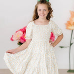 Marvelous Marigolds Smocked Ruffle Dress - The Nines