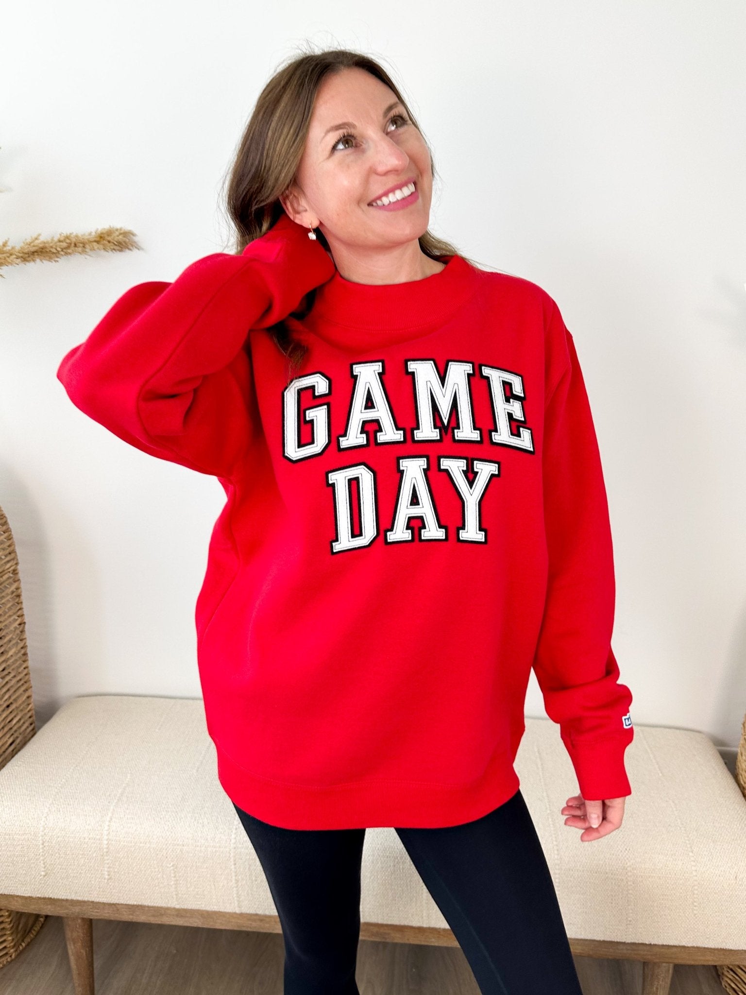"Game Day" Mock Neck Sweatshirt - 3 colors! - The Nines