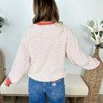 Long Sleeve Striped Sweatshirt - The Nines