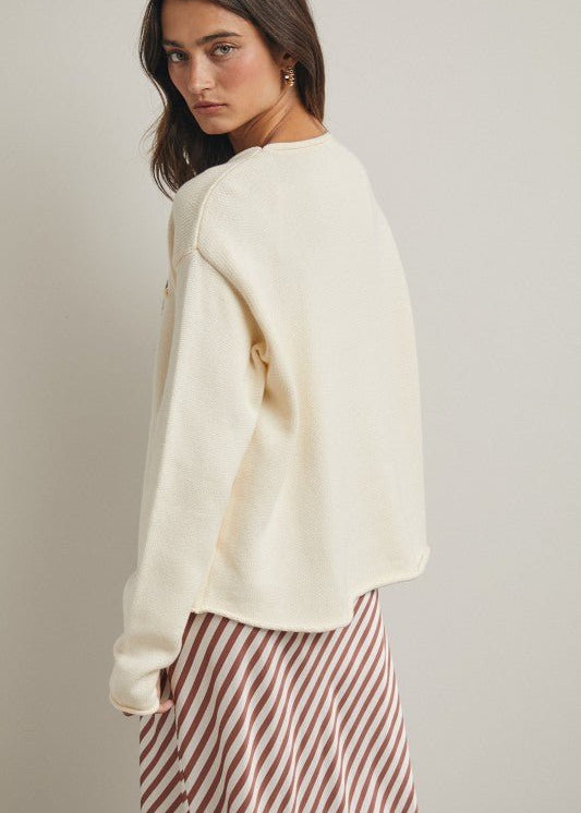 Cream Flying Duck Sweater - The Nines