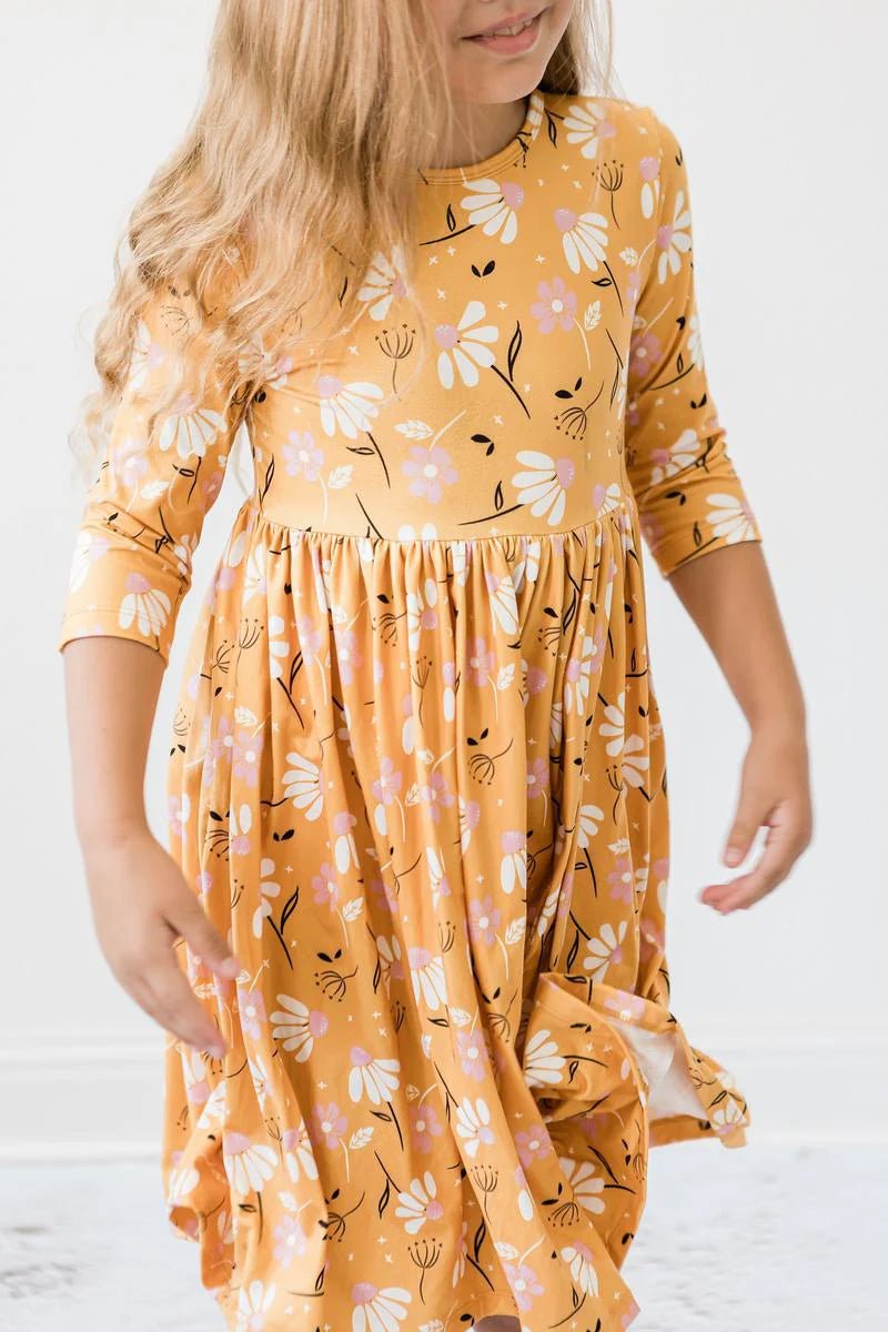 Dandelions In Fall Twirl Dress - The Nines
