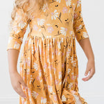 Dandelions In Fall Twirl Dress - The Nines
