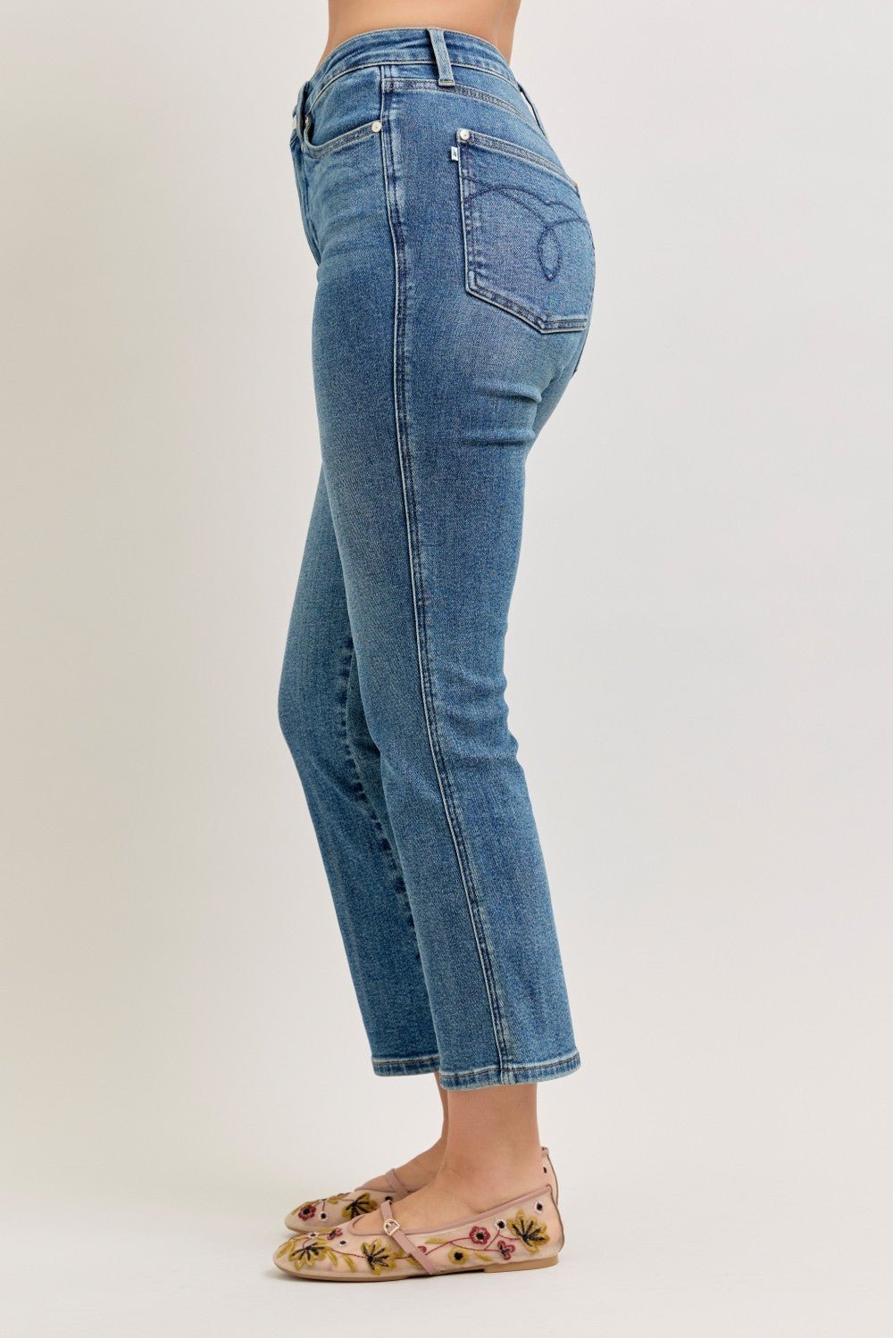 Judy Blue Kick Flare Capri Jean - The Nines