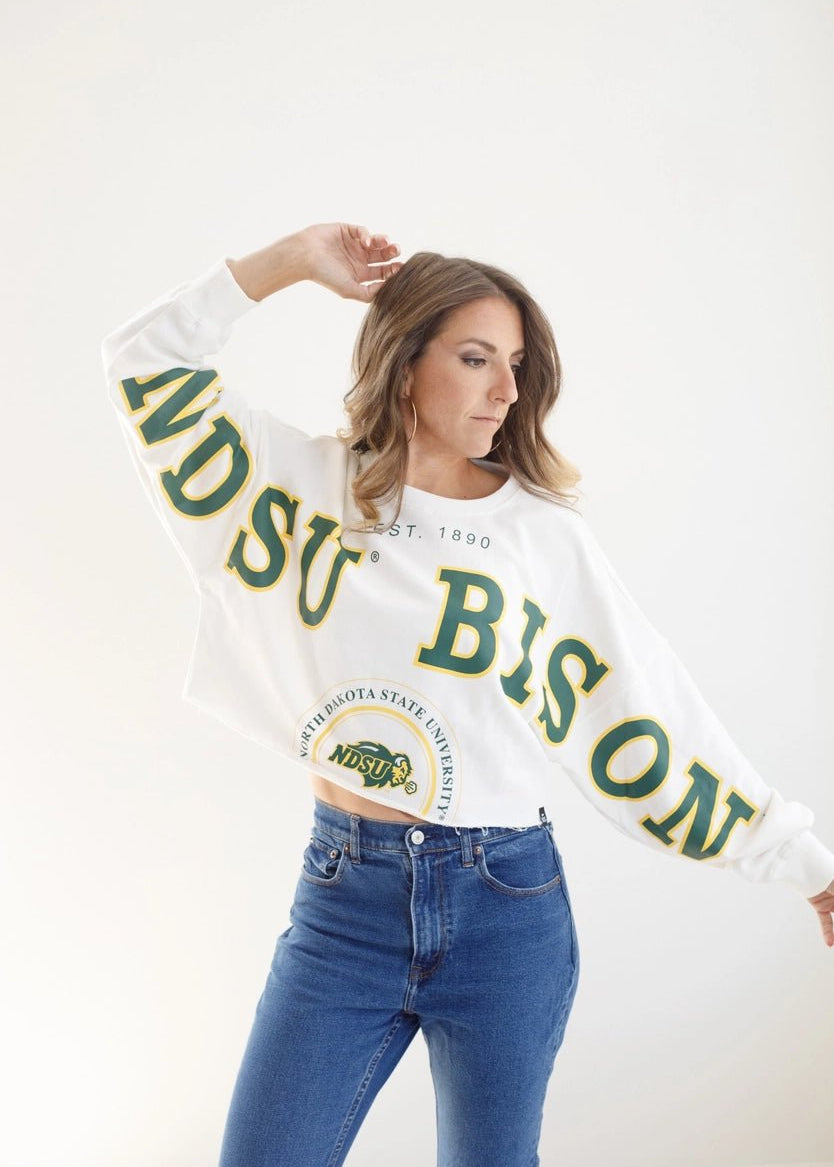 NDSU Split Crop Long Sleeve - The Nines