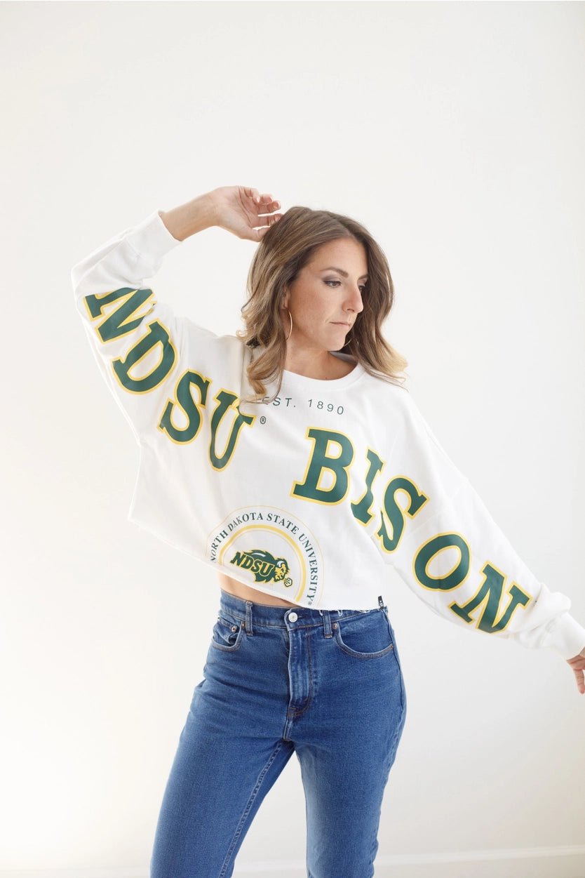 NDSU Split Crop Long Sleeve - The Nines