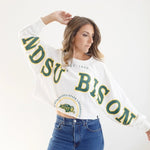 NDSU Split Crop Long Sleeve - The Nines