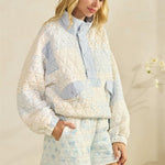 Textured Quilted Print Pullover - 2 colors! - The Nines