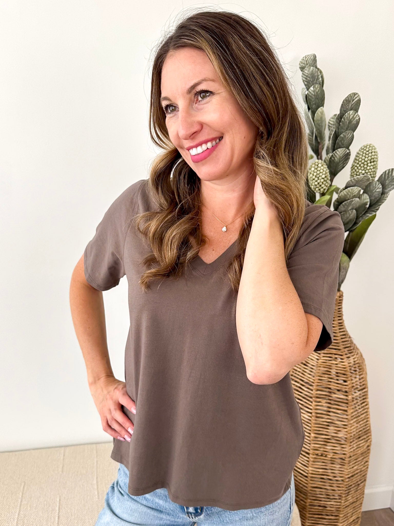 Pima Cotton V-neck Tees - 4 colors! - The Nines