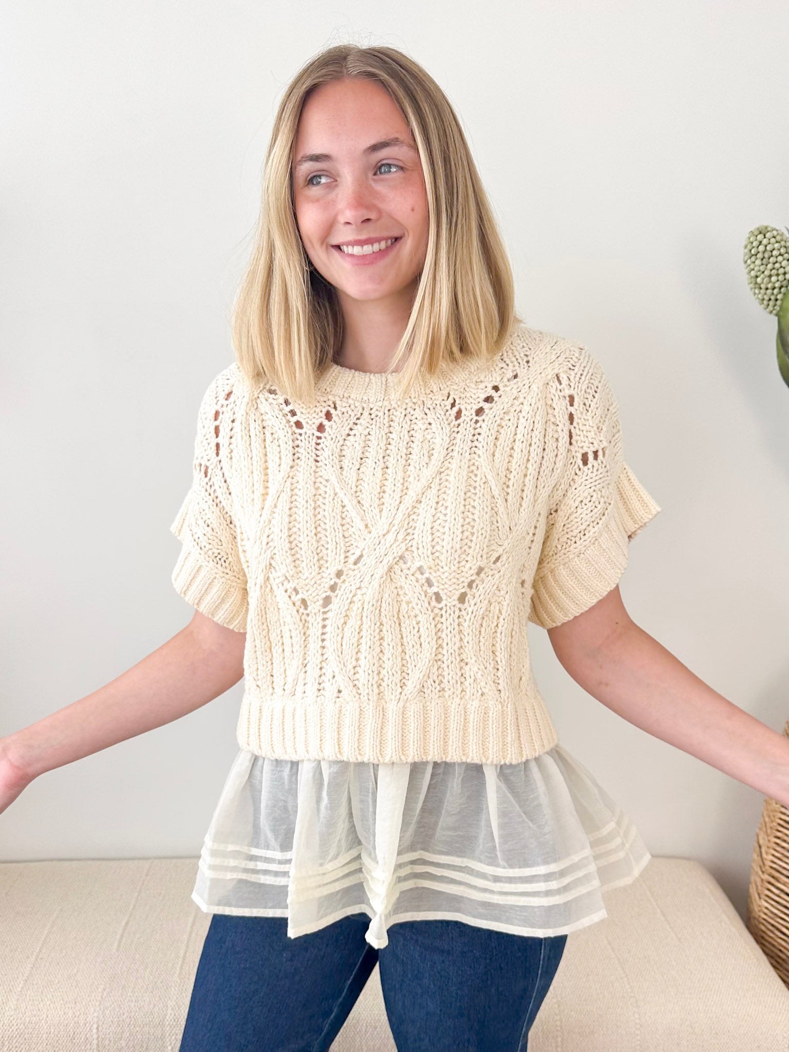 Cali Crochet Twofer Top - The Nines