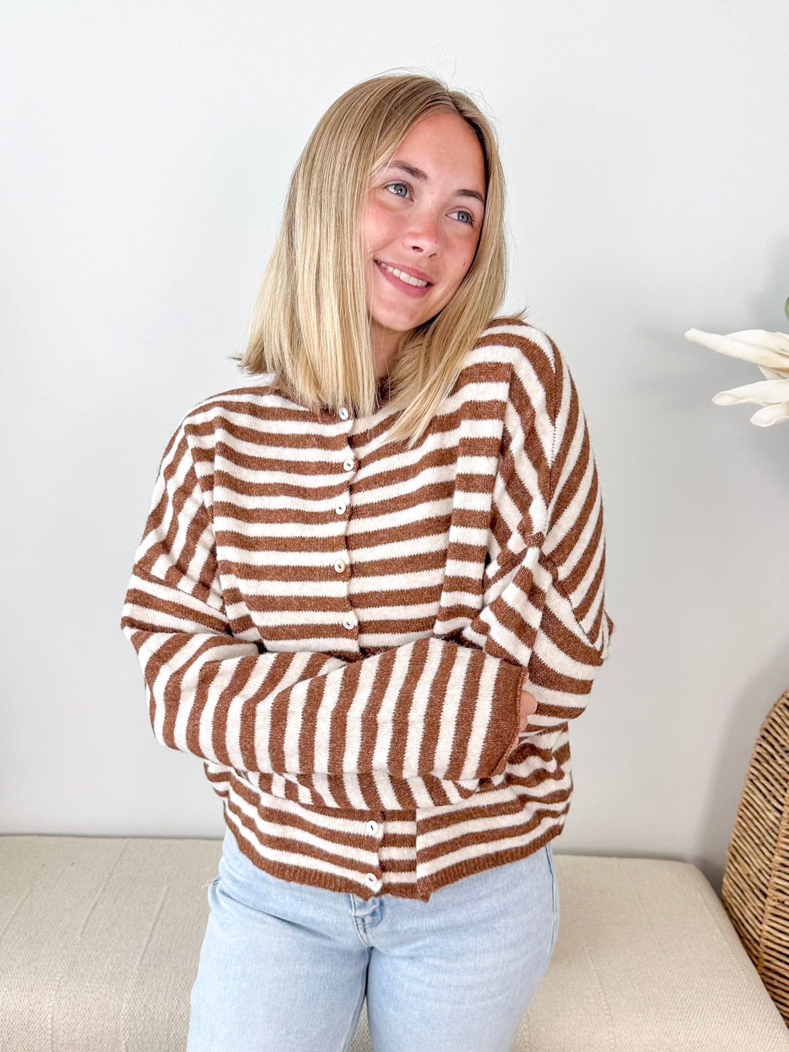 Piper Striped Cardigan - The Nines