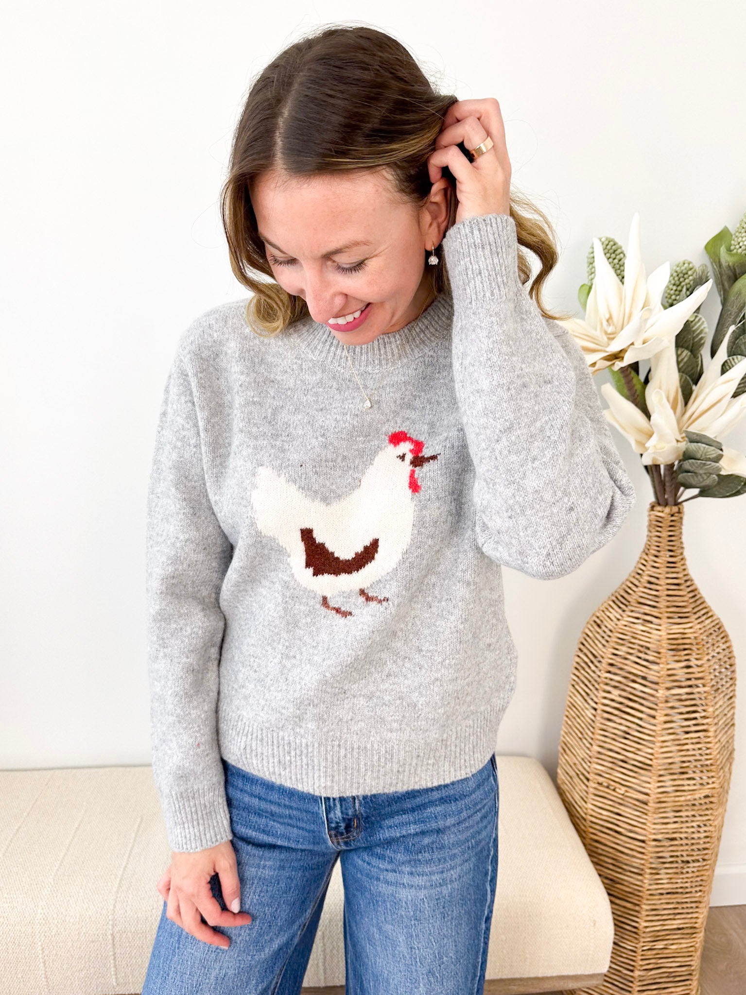 Heathered Chicken Pullover - The Nines