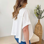 Dolman Textured Pocket Tee - The Nines