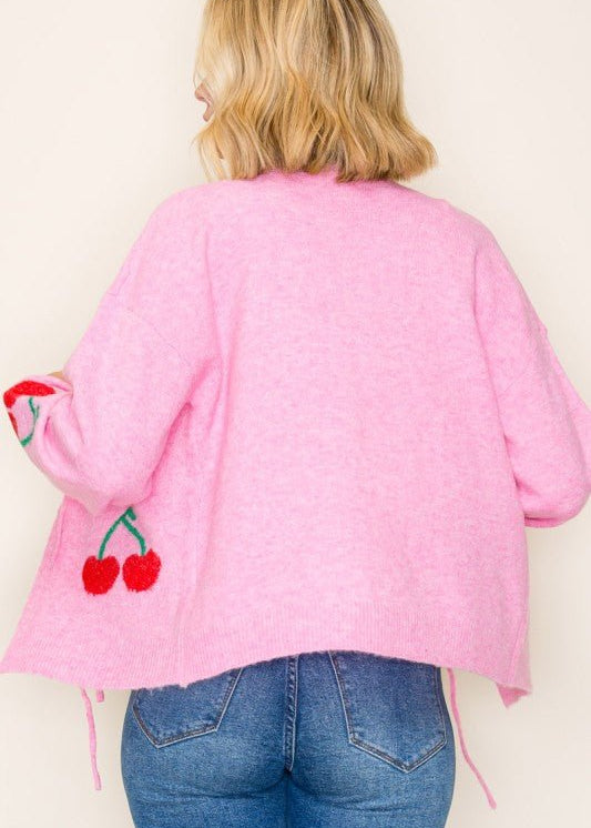 Cherry Tie Cardigan - The Nines