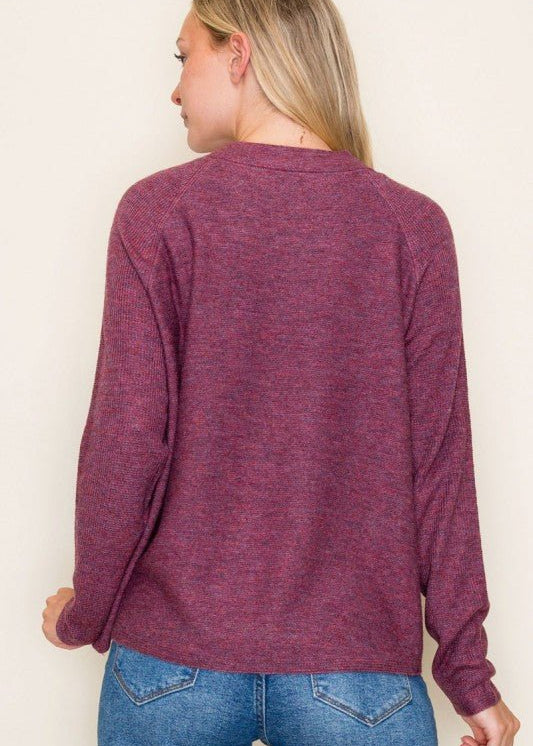 Raspberry Lightweight Sweater - The Nines