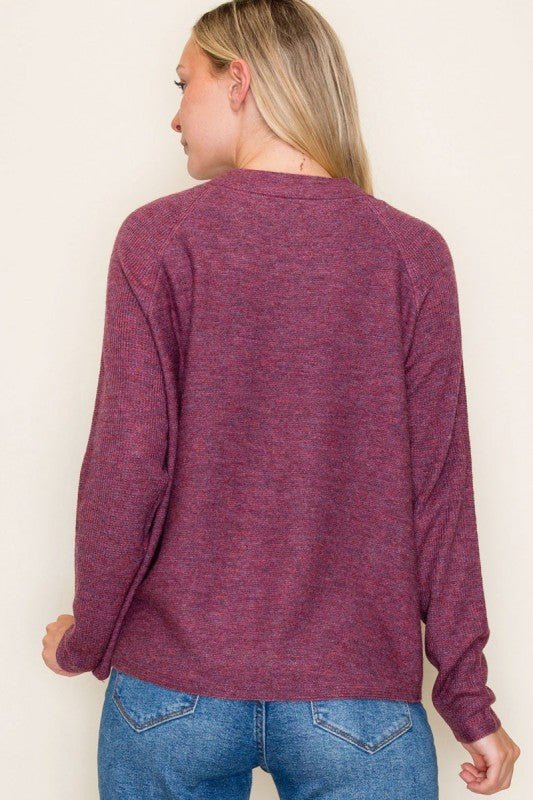 Raspberry Lightweight Sweater - The Nines