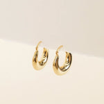 Wide Gold Hoop Earrings - The Nines