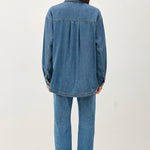 Tencel Rounded Hem Shacket - The Nines