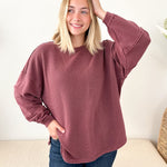 Exposed Seam Long Sleeve Top - The Nines