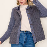 Quilted & Ribbed Shacket - 2 colors! - The Nines