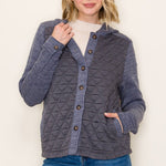 Quilted & Ribbed Shacket - 2 colors! - The Nines