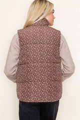 Floral Puffer Vests - FINAL SALE